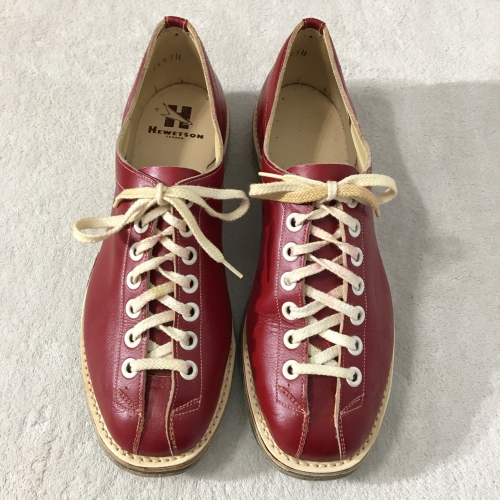 Vintage HEWETSON CANADA Leather Bowling Shoes - Picture 2 of 15